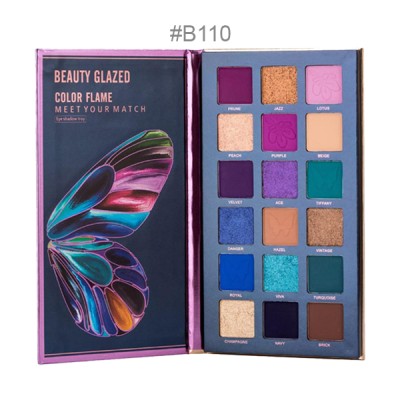 Beauty Glazed Color Flame 18 Colors Eyeshadow Palette #B110