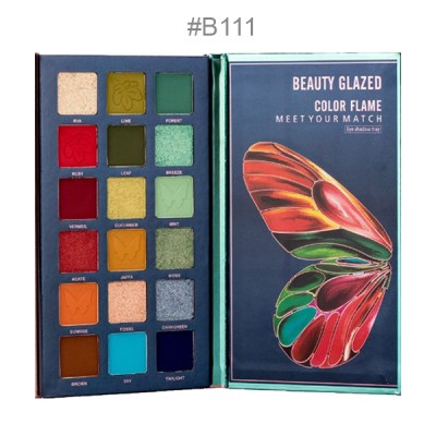 Beauty Glazed Color Flame 18 Colors Eyeshadow Palette #B111
