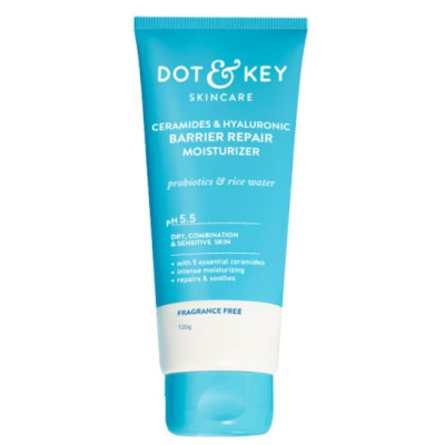 Dot & Key Ceramides & Hyaluronic Barrier Repair Moisturizer pH 5.5 Probiotics & Rice Water 120g