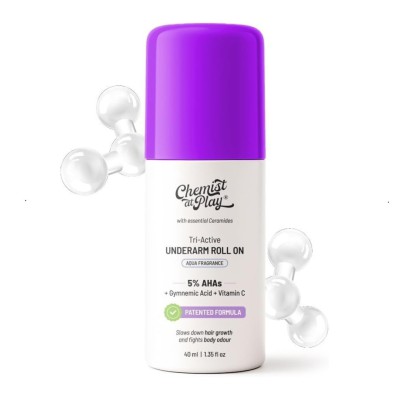 Chemist At Play's Tri-Active Underarm Roll On 40ml