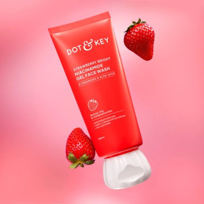 Dot & Key Strawberry Bright Niacinamide Gel Face Wash 100ml