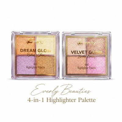 Everly Beauties 4in1 Highlighter Palette